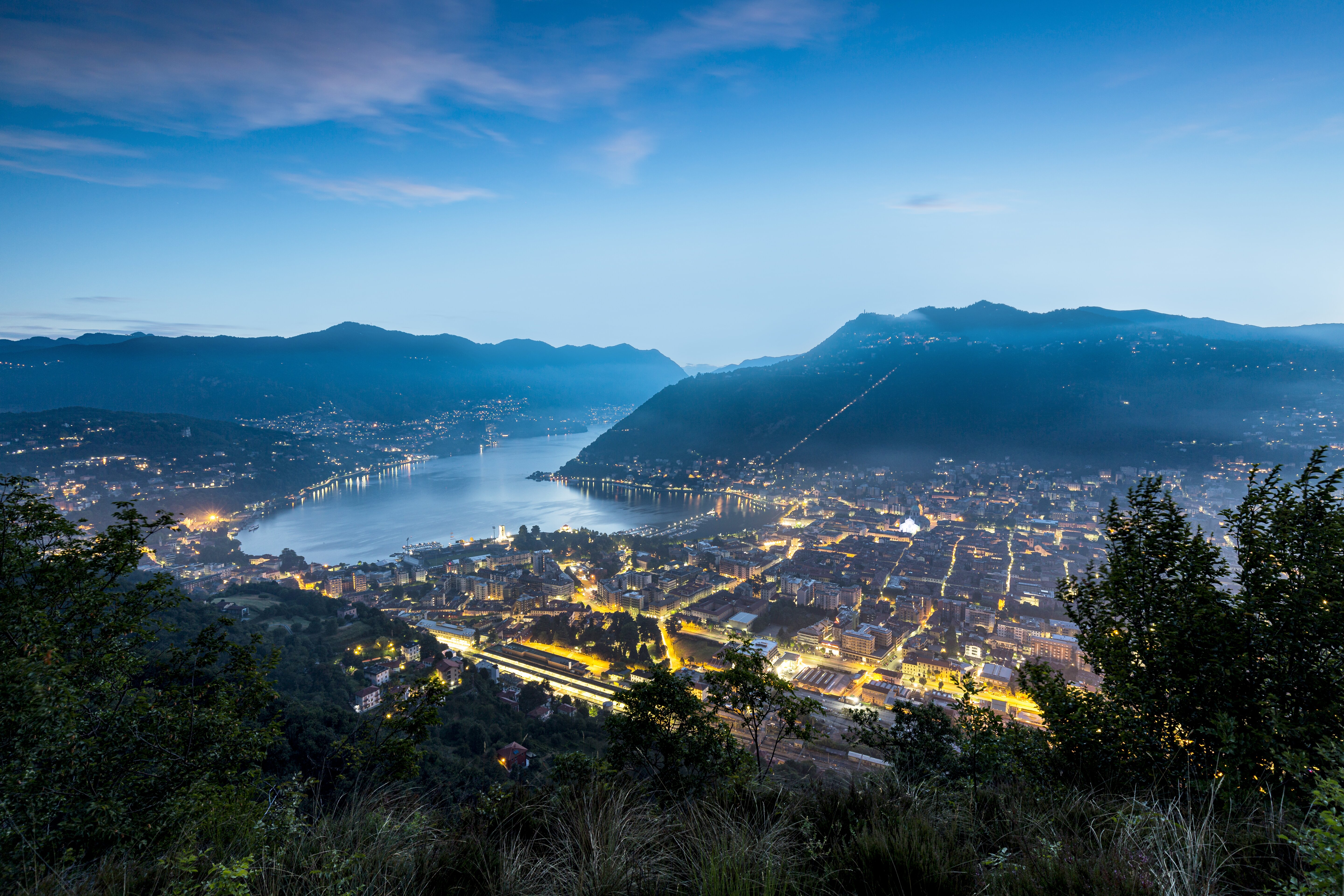 The city of Como in Lombardy.